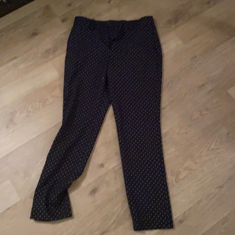 Blue brint pants